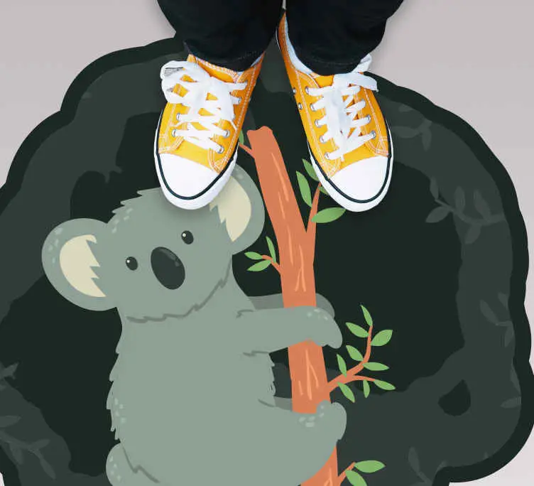 Koala kyla på en kvist djurmatta Begränsat erbjudande
