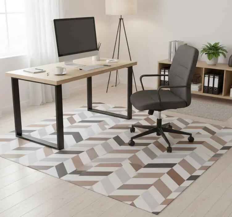 Premium Vinylmatta studera färgglada block geometrisk