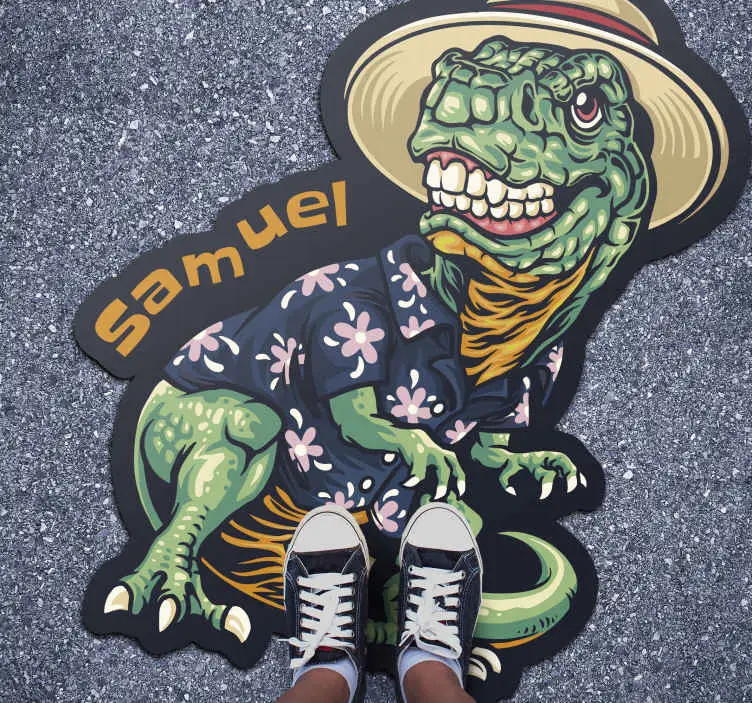 Dinosaurie semester klädsel Vinylmatta namn Begränsat antal