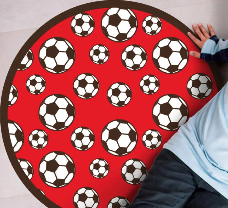 Rabatt Fotbollsmotiv Vinylmatta spel