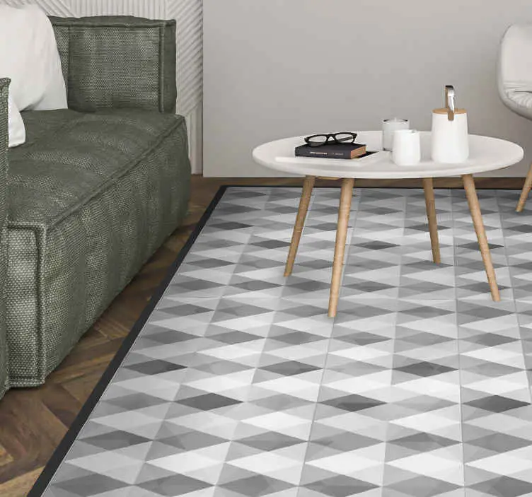 Triangelmönster Vinylmatta geometrisk Rea