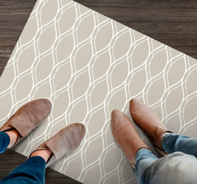 Snabb frakt Kurvig linje motiv Vinylmatta textur