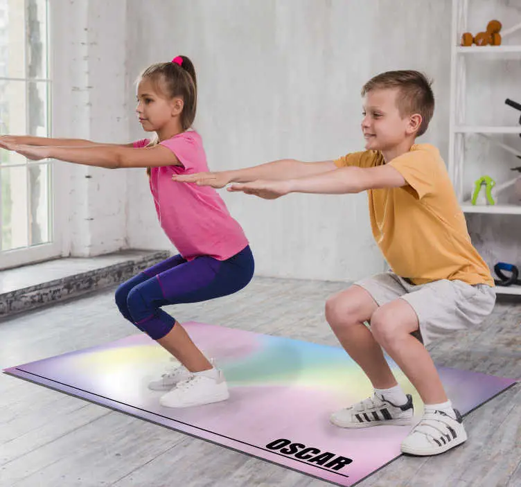 Anpassningsbar gradient Vinylmatta namn Bästa pris