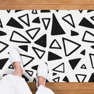 Abstrakt triangulär Vinylmatta geometrisk Säker betalning