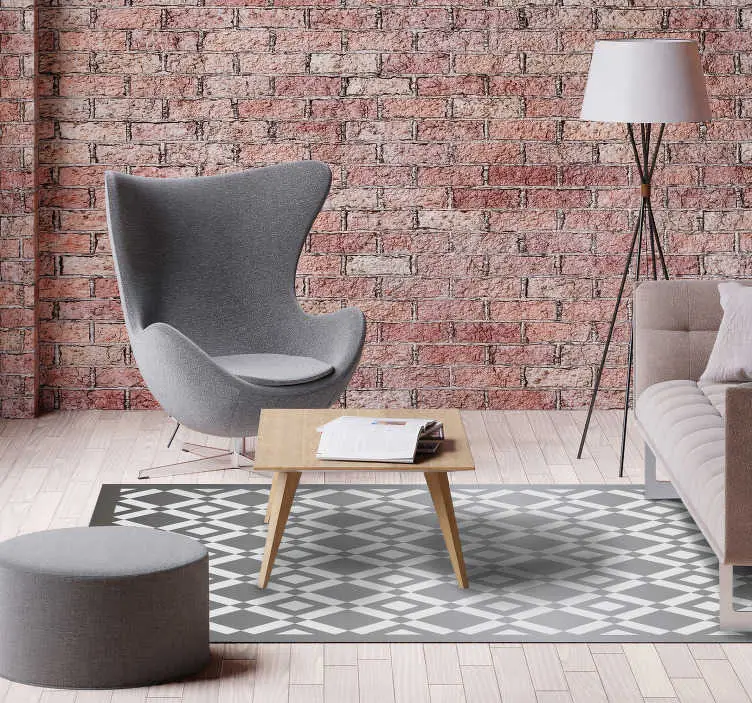 Sänkt pris Fantastiska brickor geometriska vinylmatta