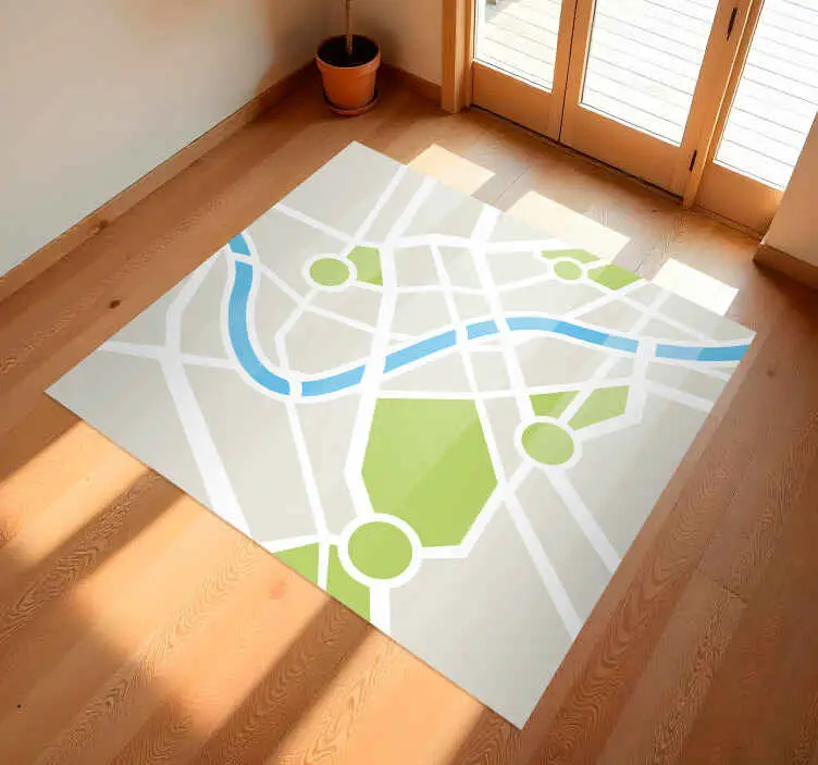 Säker betalning Stadsvägar matta matta