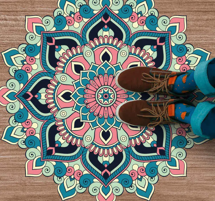 Färgglada mönster mandala matta Beställ idag