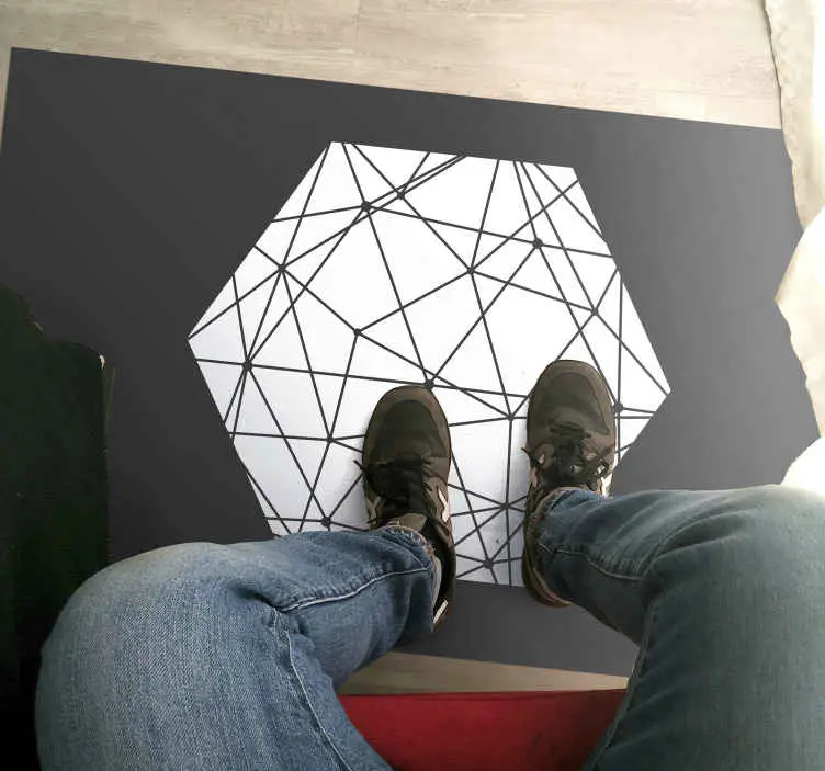 Beställ nu Nordisk matta i hexagon i nordisk stil