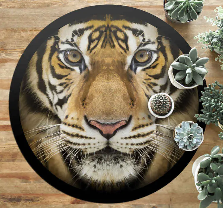 Snabb leverans Realistisk tiger djurmatta