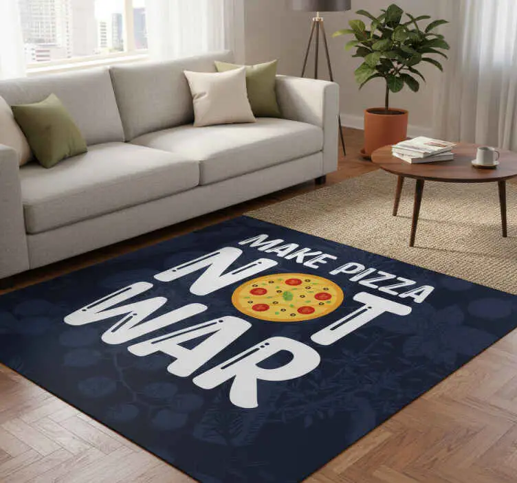 Vinylmattor med fraser roliga citat gör pizza risnedsättning