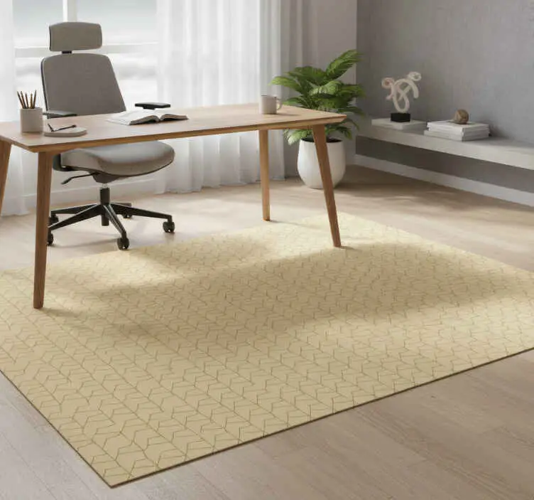 Vinylmatta studera grafisk grå och beige Bästa pris