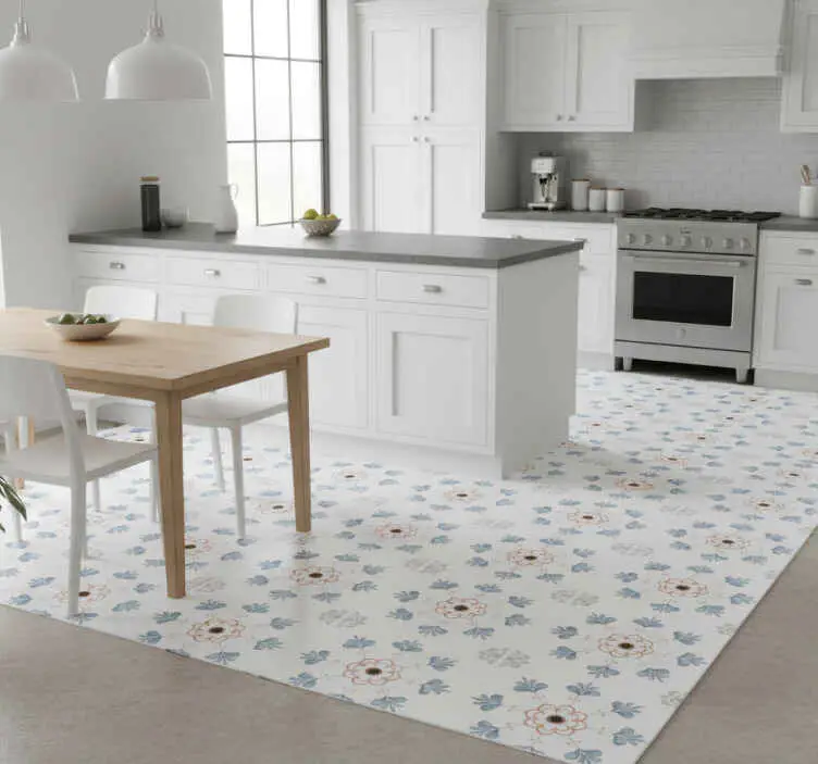 Kundfavorit Vinylmatta kök antikgrå cementdesign