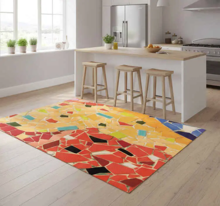 Vinylmatta kök detaljfärgad keramisk mosaik Endast denna vecka