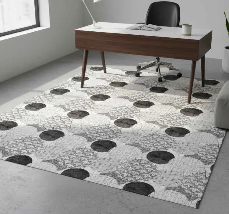 Extra rabatt Vinylmatta geometrisk orientalisk mönster
