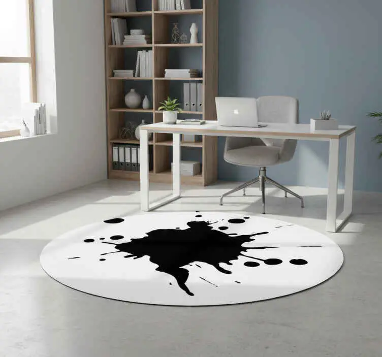 Vinylmatta geometrisk splash effect grafik Snabb leverans