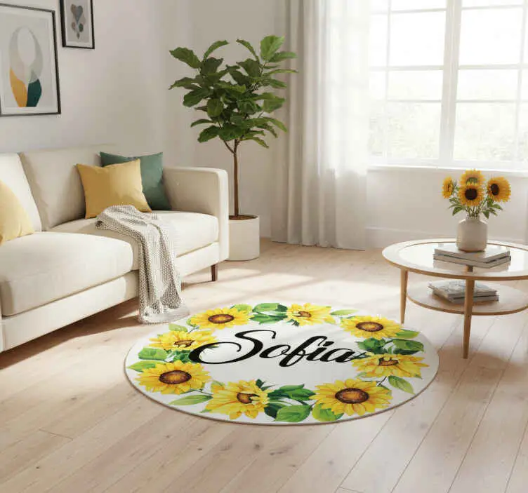 Vinylmatta blommor och växter sommarblomsterkrans Fri frakt