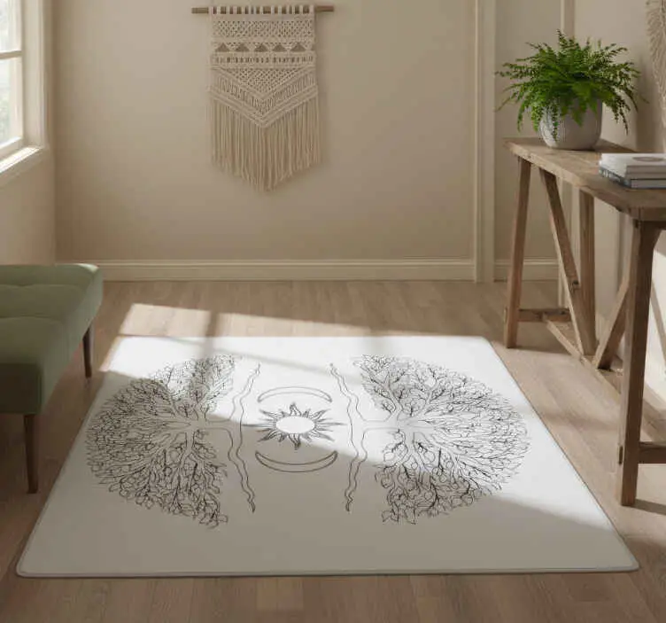 Expressleverans Vinylmatta natur trädrotsystem