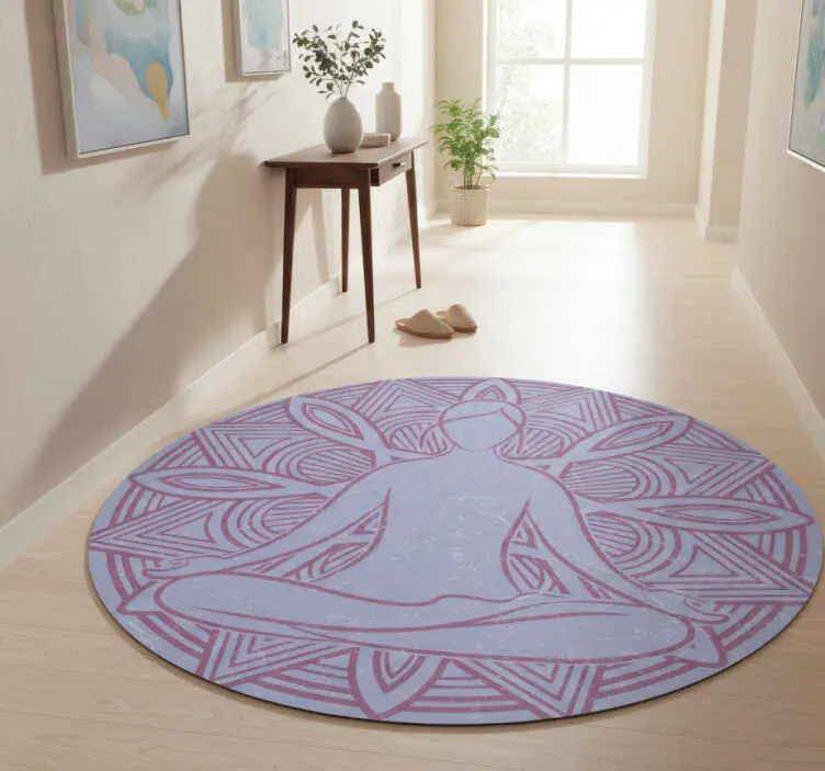 Vinylmatta natur meditativ figur mandala Billigare