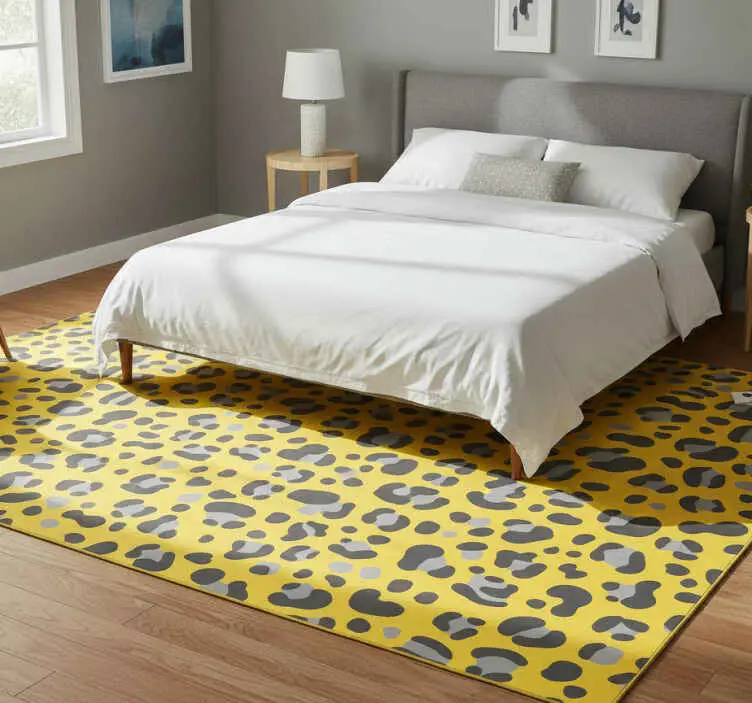 Vinylmatta djurtryck pantone leopardskinn risnedsättning