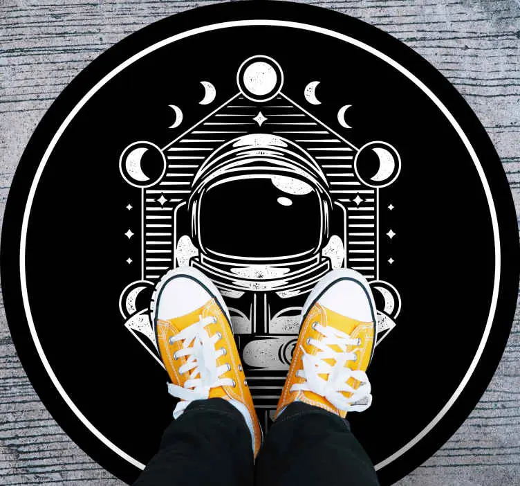Astronautgrafik Vinylmatta Ungdom Säker betalning
