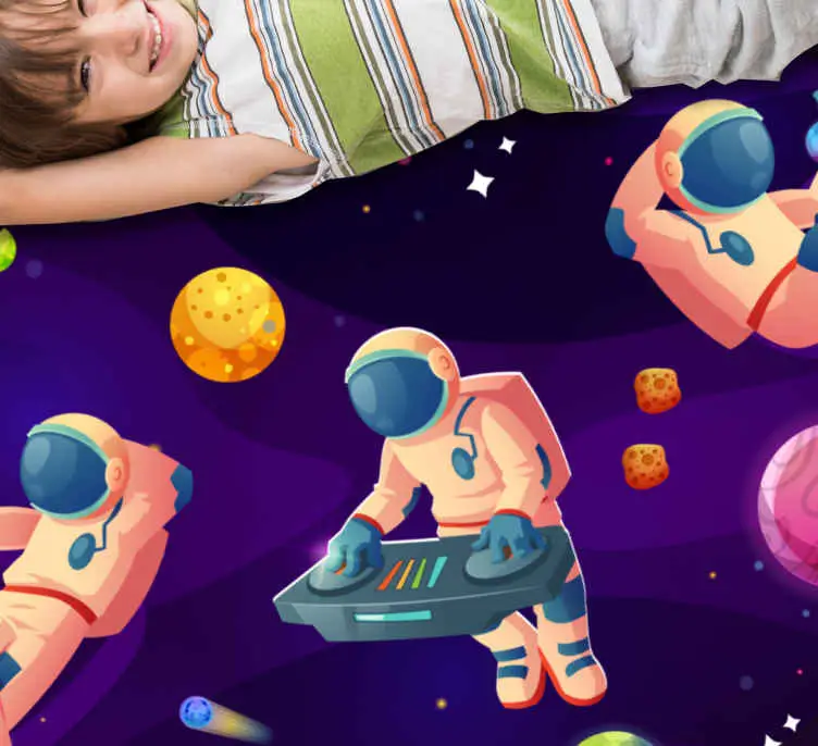 Astronautfestdesign Vinylmatta Stjärnor I lager