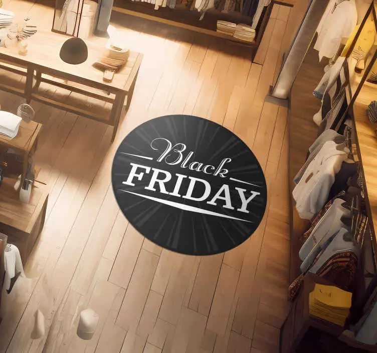 Fynd Svart Fredag Vinylmatta Cirkulär