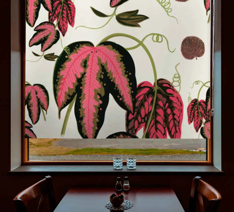 Kampanjpris Maranta mönster blomma rullgardin