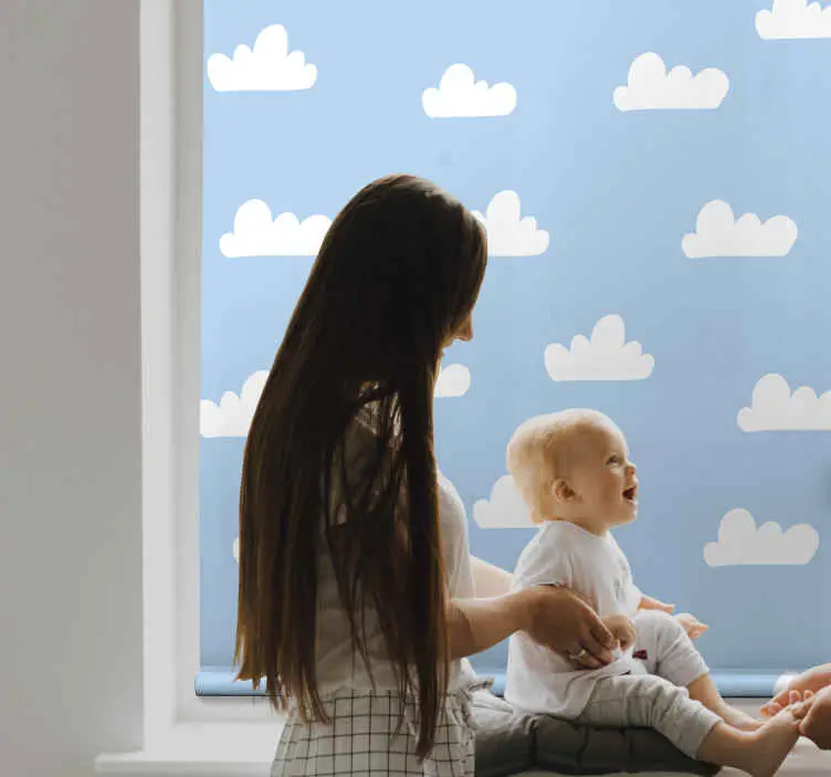 Snabb leverans Blå himmel moln rullgardin