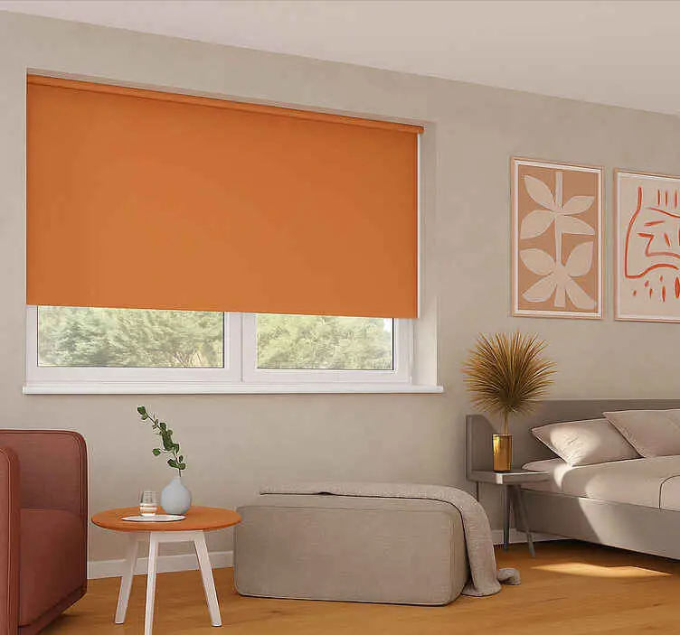 Erbjudande Enkel varm färg Rullgardin orange