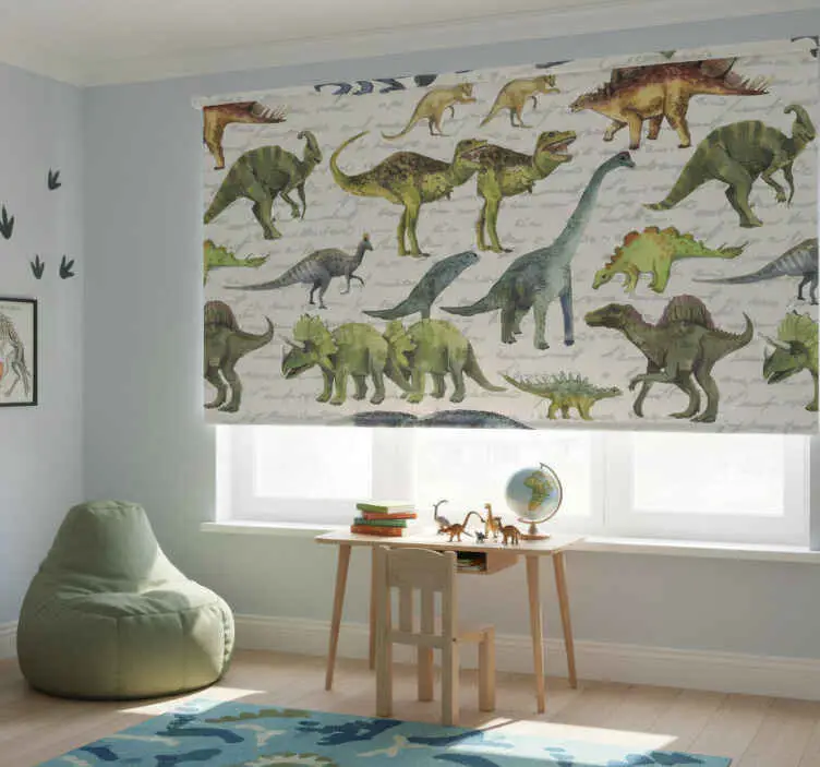 Fynd Rrullgardin barn realistiska dinosaurer