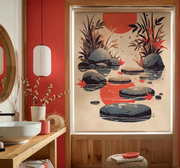 Beställ nu Inspiration japansk stil Rullgardin badrum