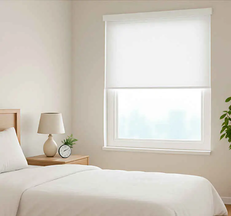 Premium Tydlig enkel design Vit rullgardin