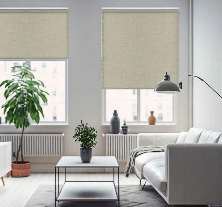 Beställ nu Beige tygstruktur Rullgardin vardagsrum