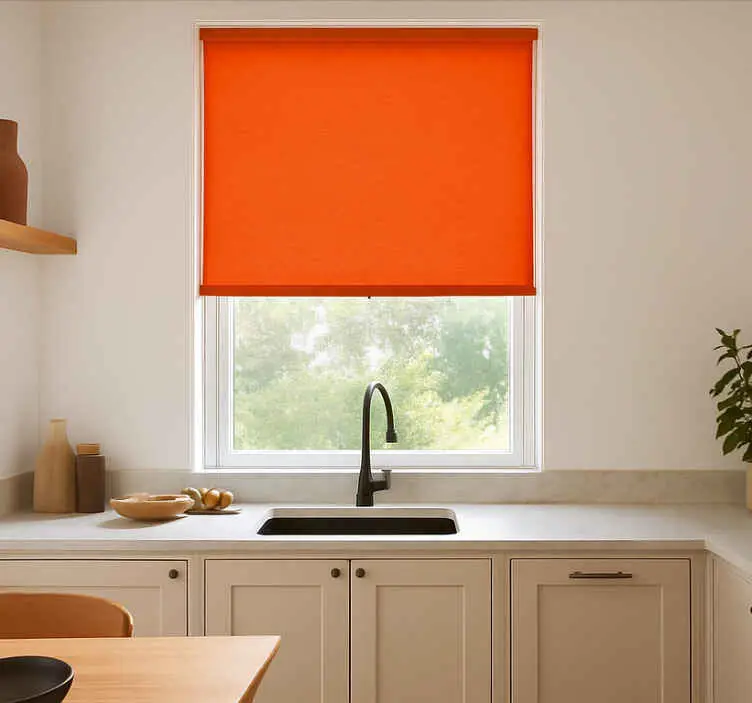 Vanlig varm ton Rullgardin orange Nedsatt pris