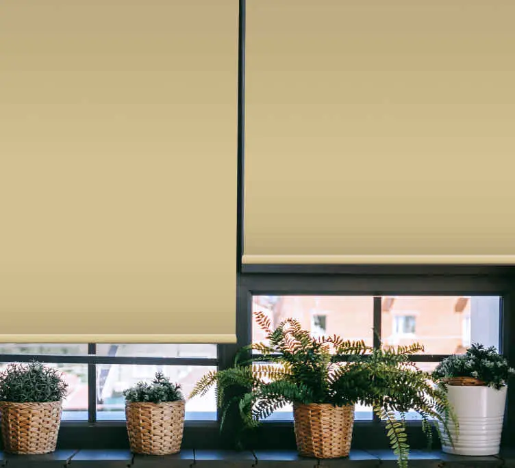 Bästa pris Modern beige elfenben färg vardagsrum rullgardin