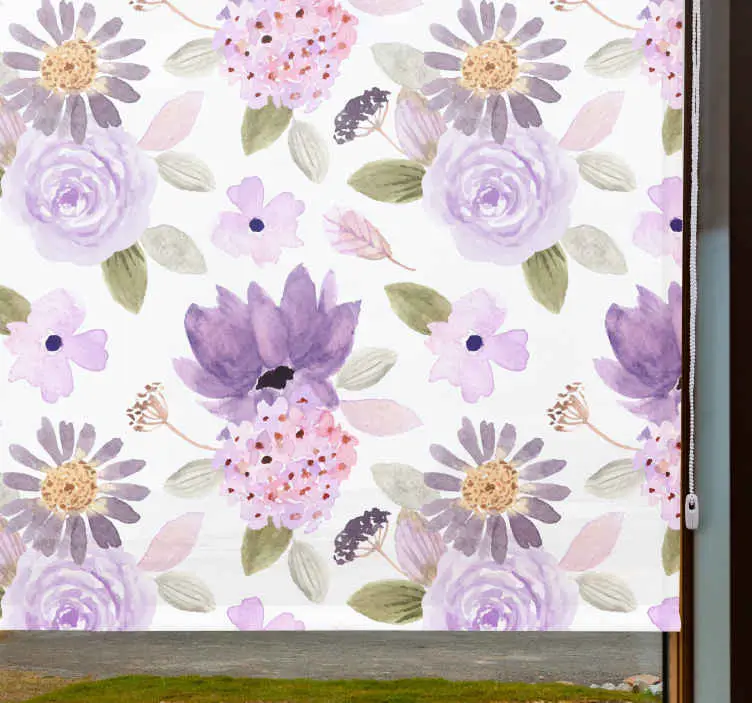 Lila blommor original persienn Säker betalning