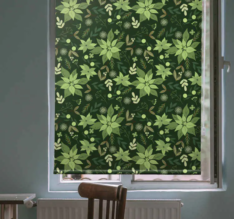 Frodig grön flora Rullgardin blommor och växter Bästa pris