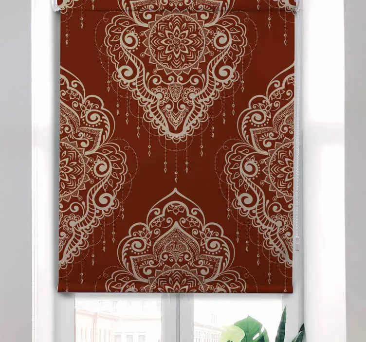 Reapris Utsmyckad mandala design Mönstrade rullgardiner