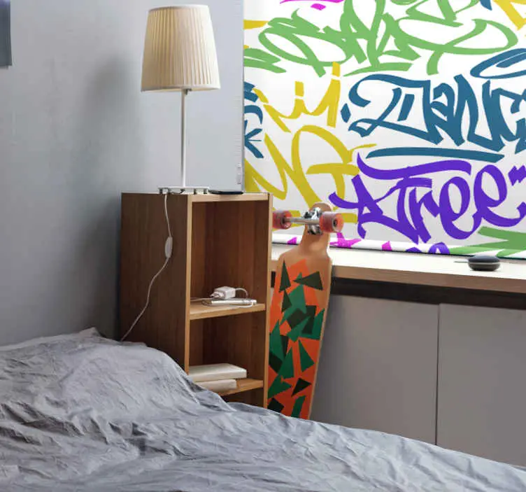 I lager Graffiti tonåring rullgardin