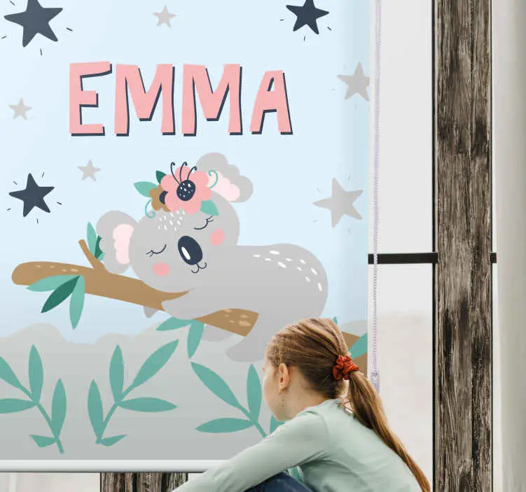 Begränsat erbjudande Baby koala med namn Rrullgardin barn