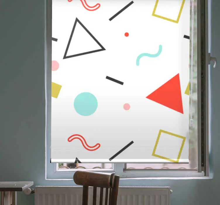Minimalistiska geometriska former Rullgardin modern Fynd