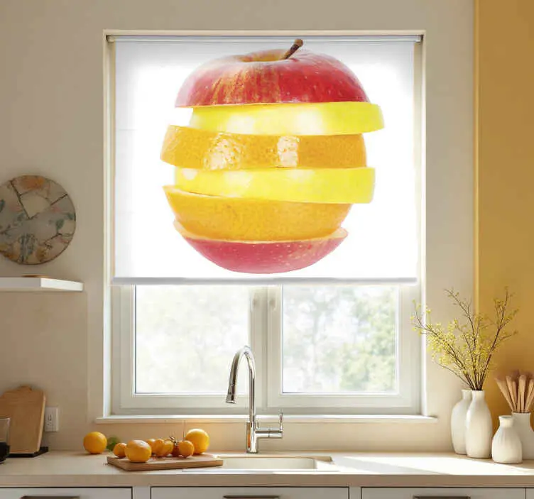 Skära äpple Rullgardin kök Lågt pris