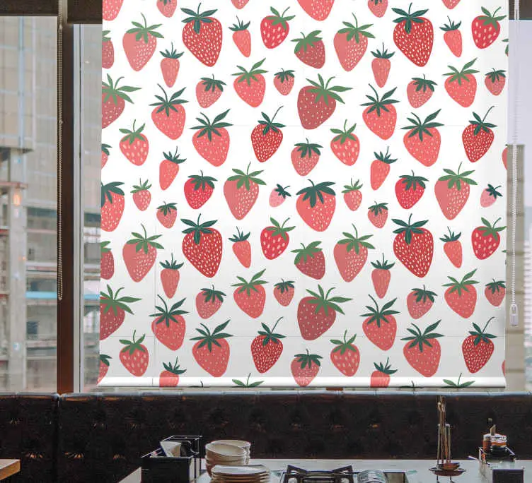 Lägg i varukorgen Rullgardin frukt och grönsaker jordgubbsdesign