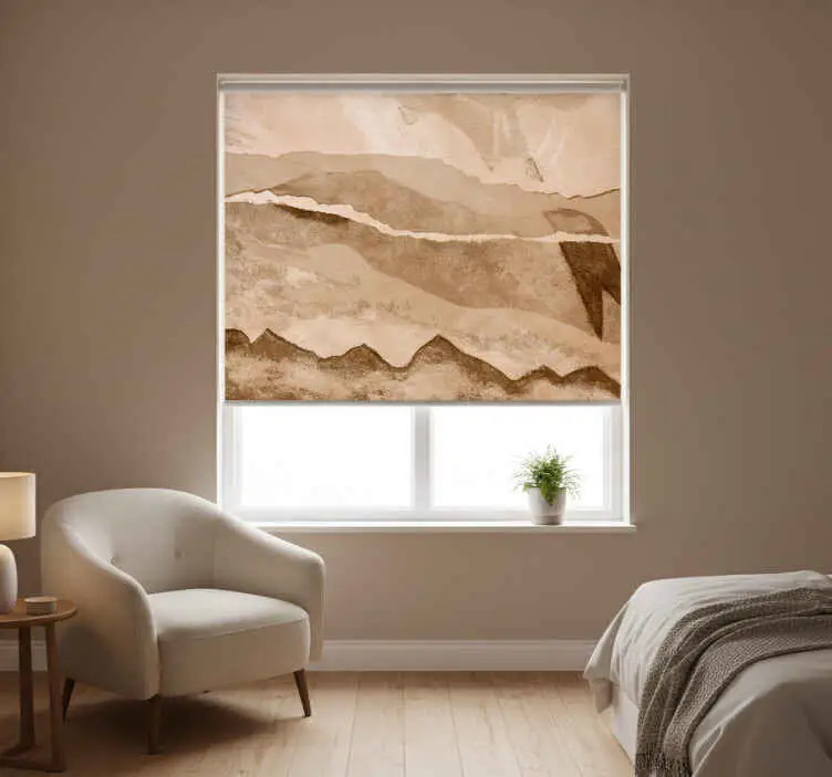 Rullgardin beige pappersremsor Snabb leverans