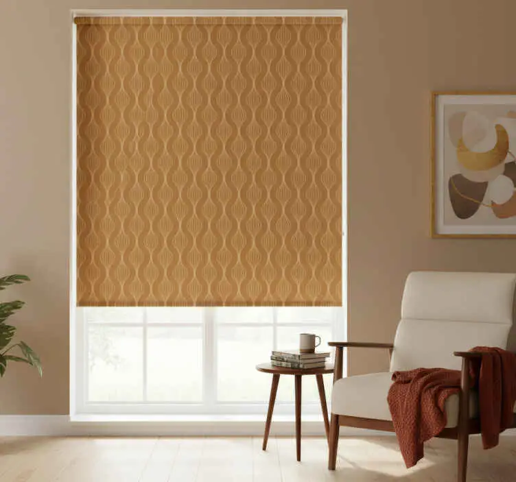 Fynd Rullgardin modern eleganta kurvor mönster
