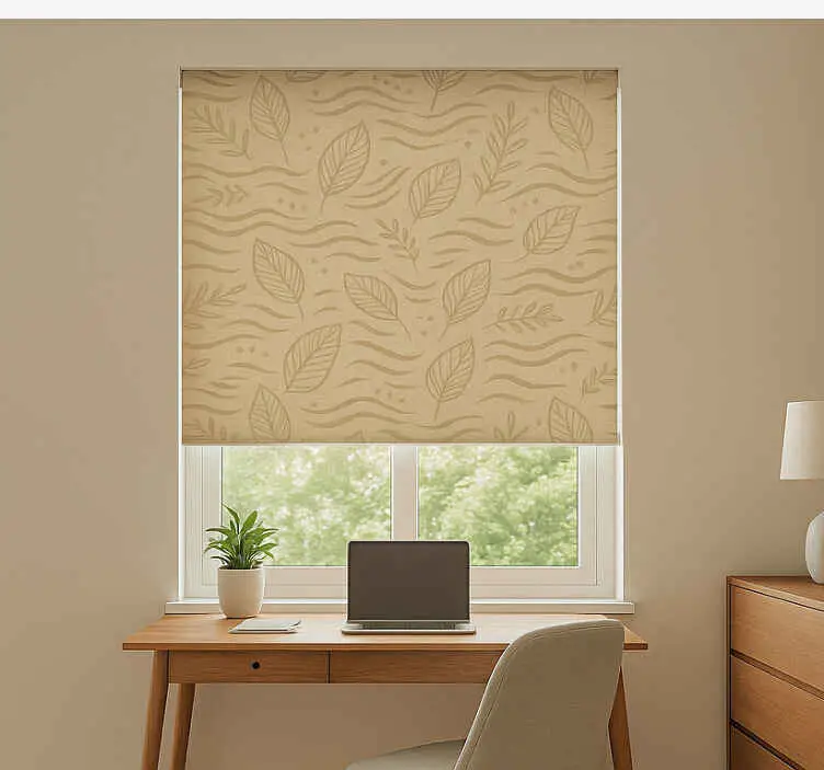 Trygg betalning Rullgardin kontor lugn beige
