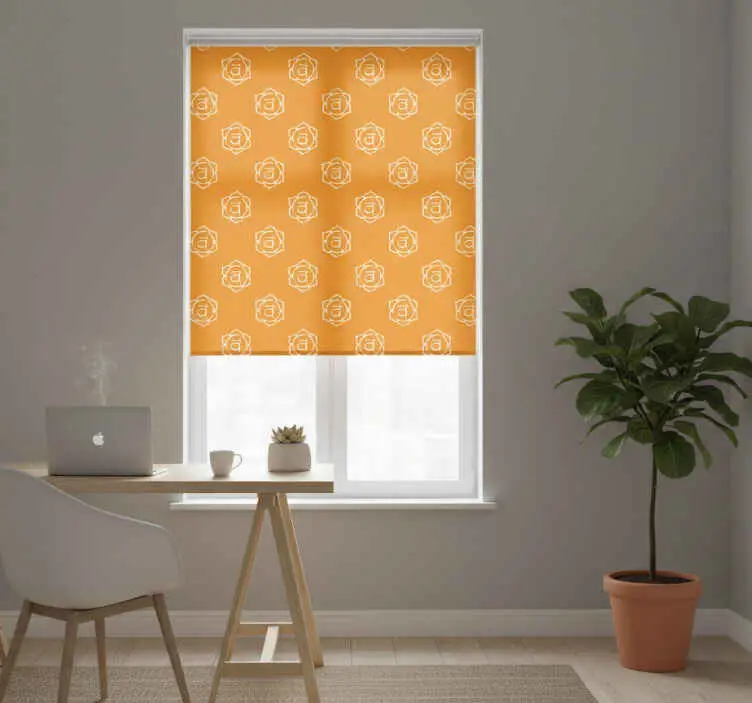 Rullgardin kontor vacker sakral chakra symbol Endast denna vecka