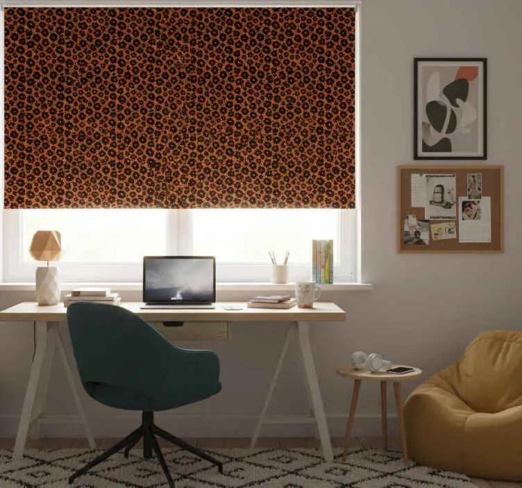 Svart rullgardin kalahari leopardimitation Snabb frakt