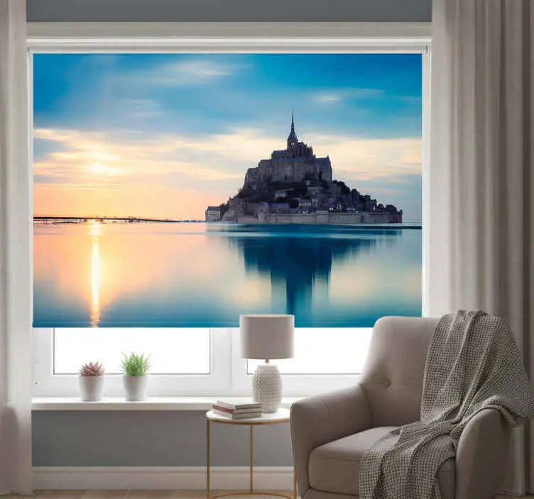 Säker betalning Rullgardin vardagsrum mont saint-michel