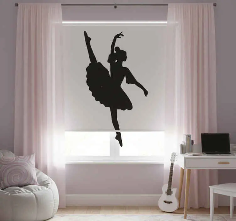 Rullgardin tonåringar ballerina siluett vinyl Billigare